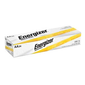 AA Batteries Energizer Industrial Alkaline 1.5 Volt EN91, box of 24
