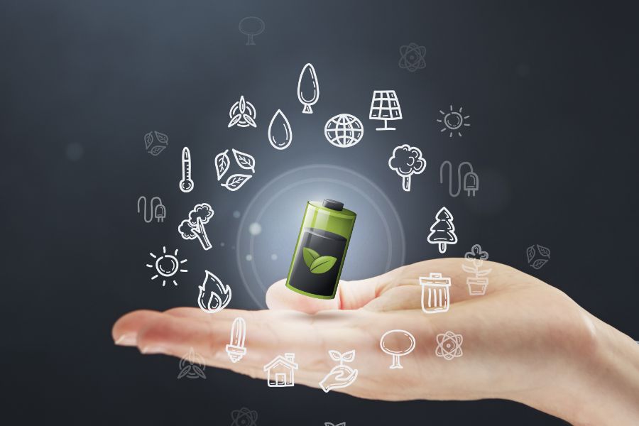 Explore the environmental footprint of different battery types, including how they’re made, disposed of, and their recycling potential.