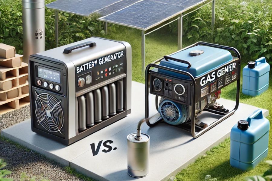 Discover the differences between battery generators and gas generators. Learn about efficiency, cost, and suitability for your needs.